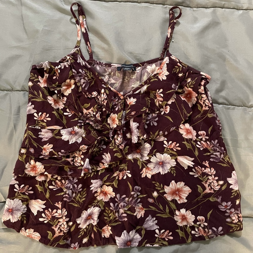 American Eagle Cropped Tank Top